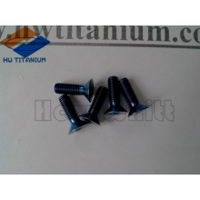 high strength nitriding Gr5 titanium flat bolt M5*16
